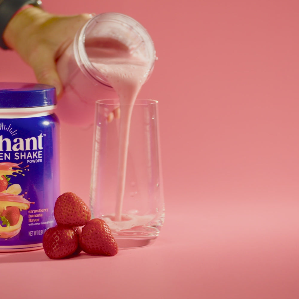 

                        Load and play video in Gallery viewer, Strawberry Banana Collagen Peptides Shake powder
