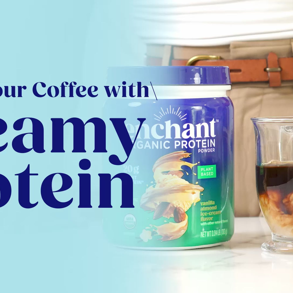 

                        Load and play video in Gallery viewer, Vanilla Almond Organic Protein powder
