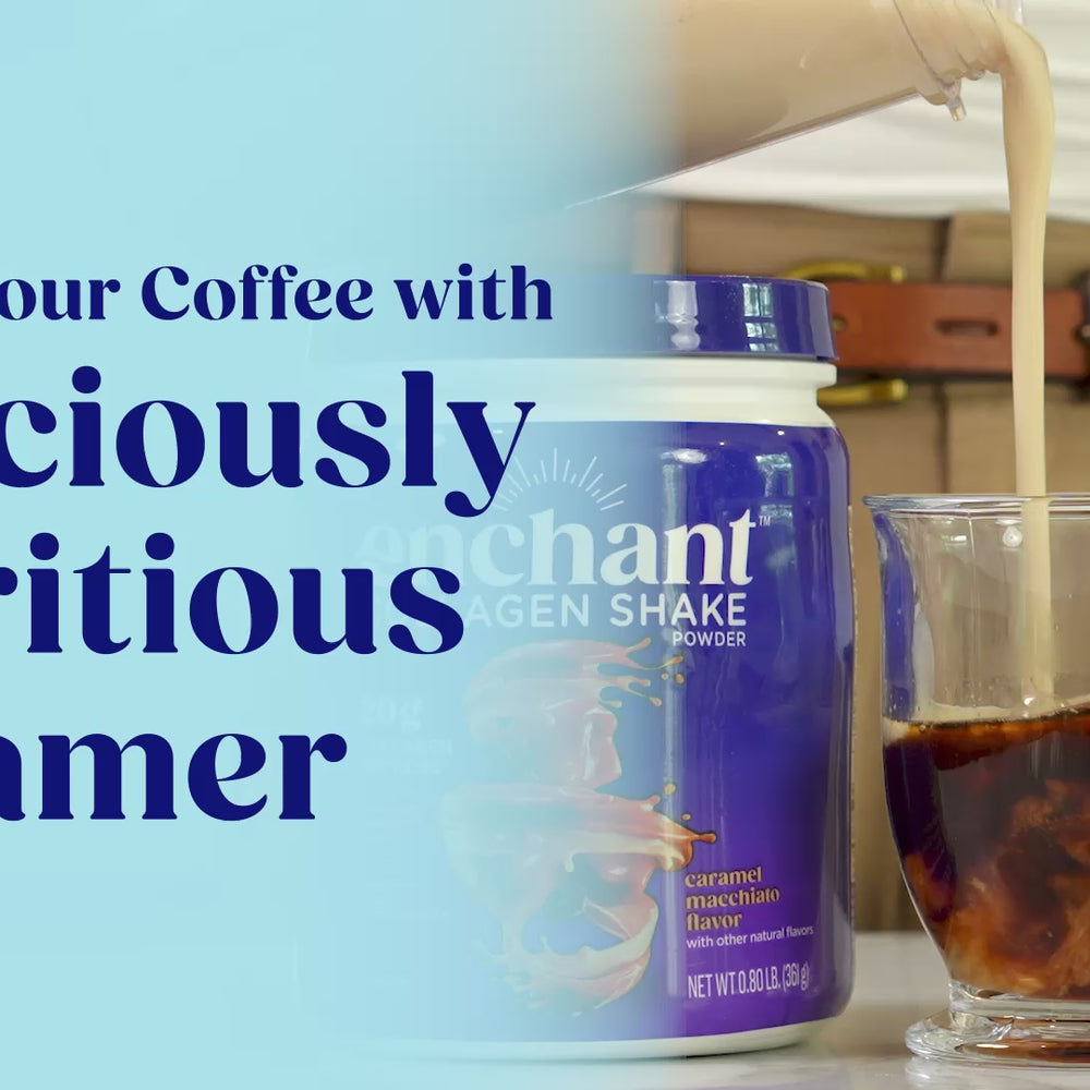 

                        Load and play video in Gallery viewer, Caramel Macchiato Collagen Shake powder
