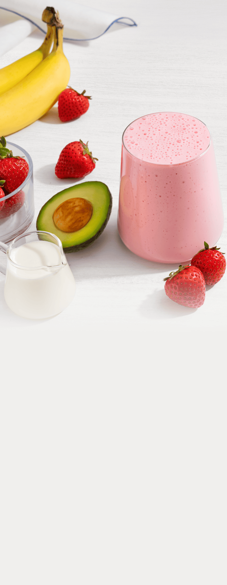 Strawberry Banana Collagen Peptides Shake delicious ingredients